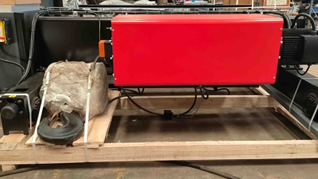A batch of 10-ton European-style wire rope electric hoists is about to be sent to overseas customers