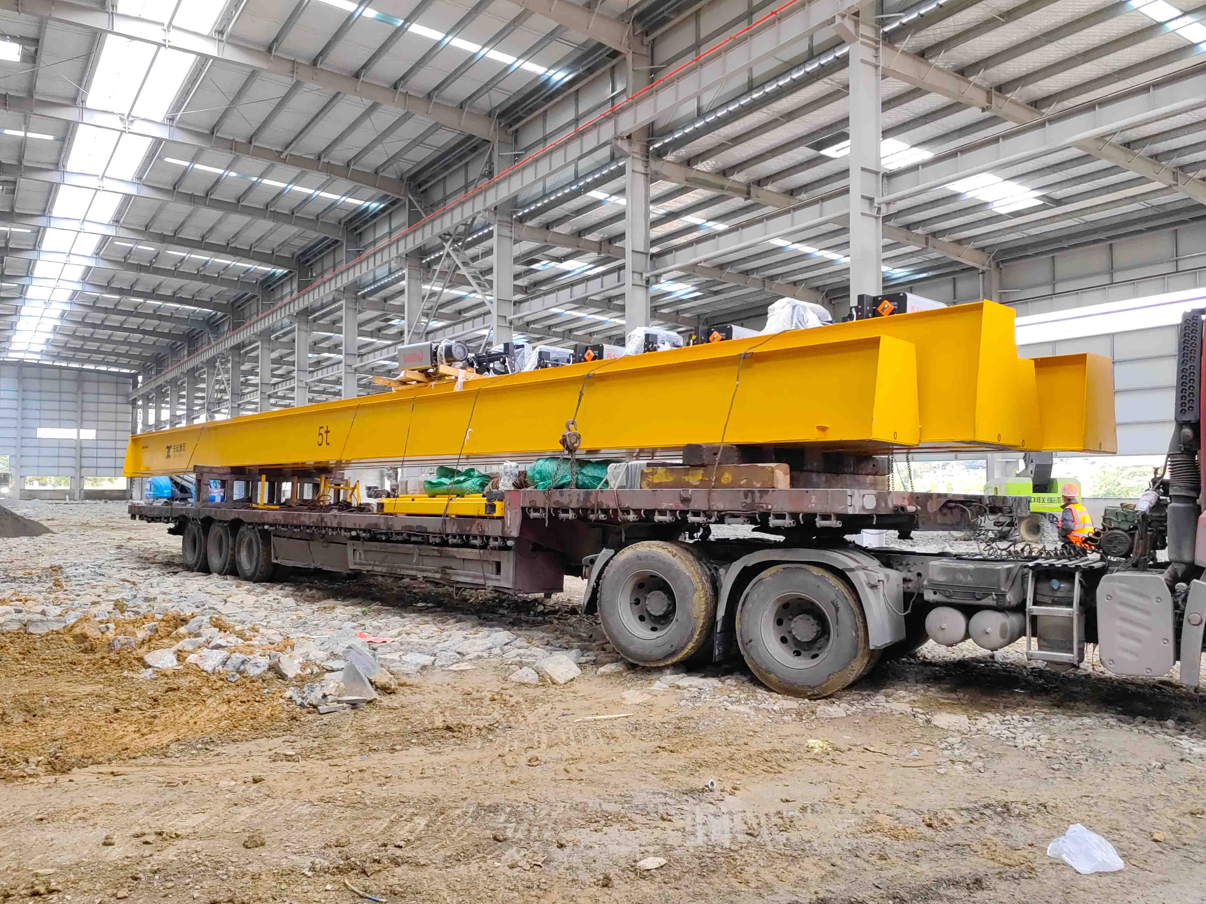 CATET 5-ton electric single-girder bridge crane