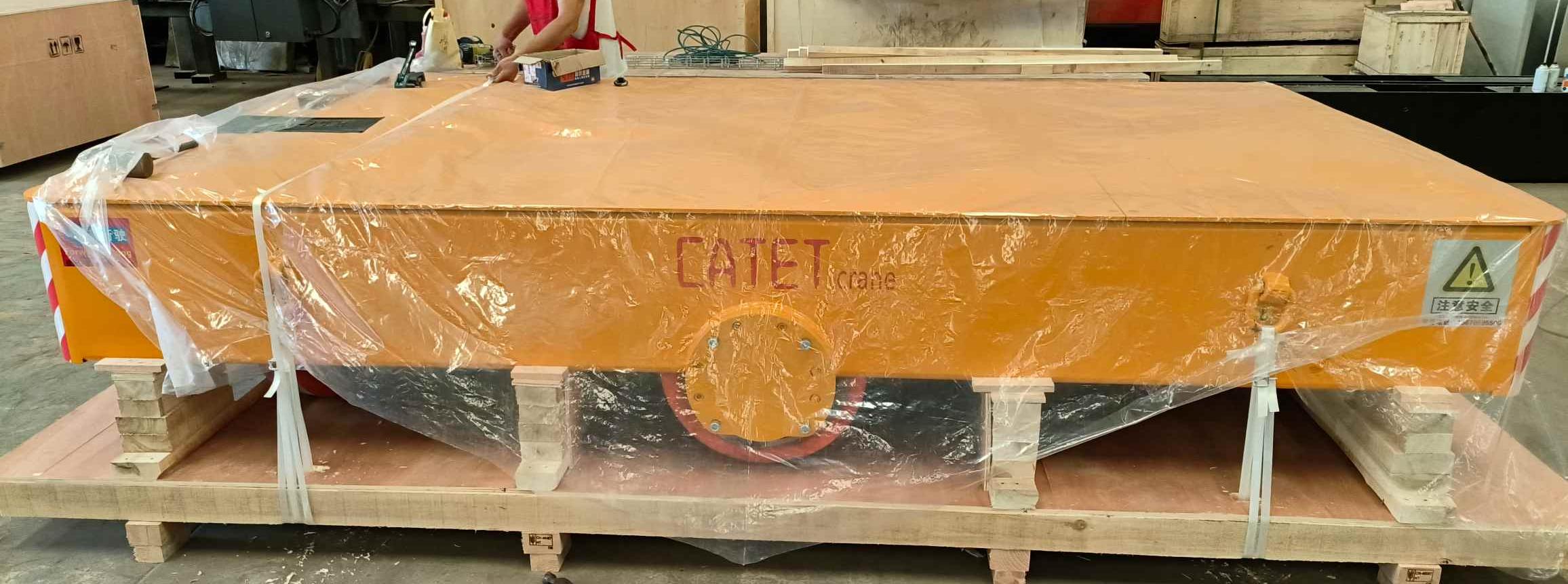 CATET 40 ton electric trackless transporter