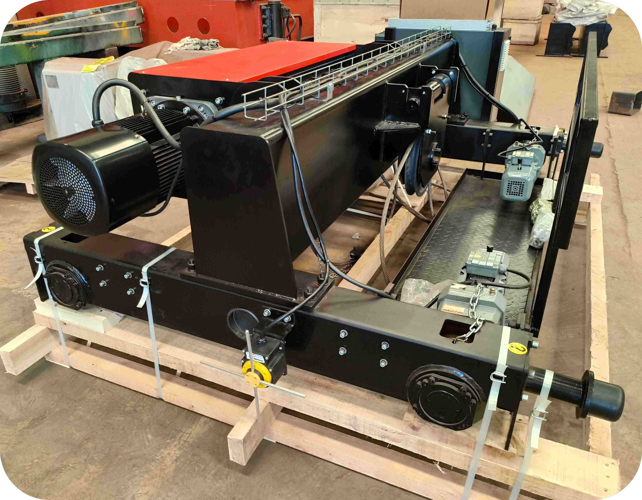Double beam crane trolley