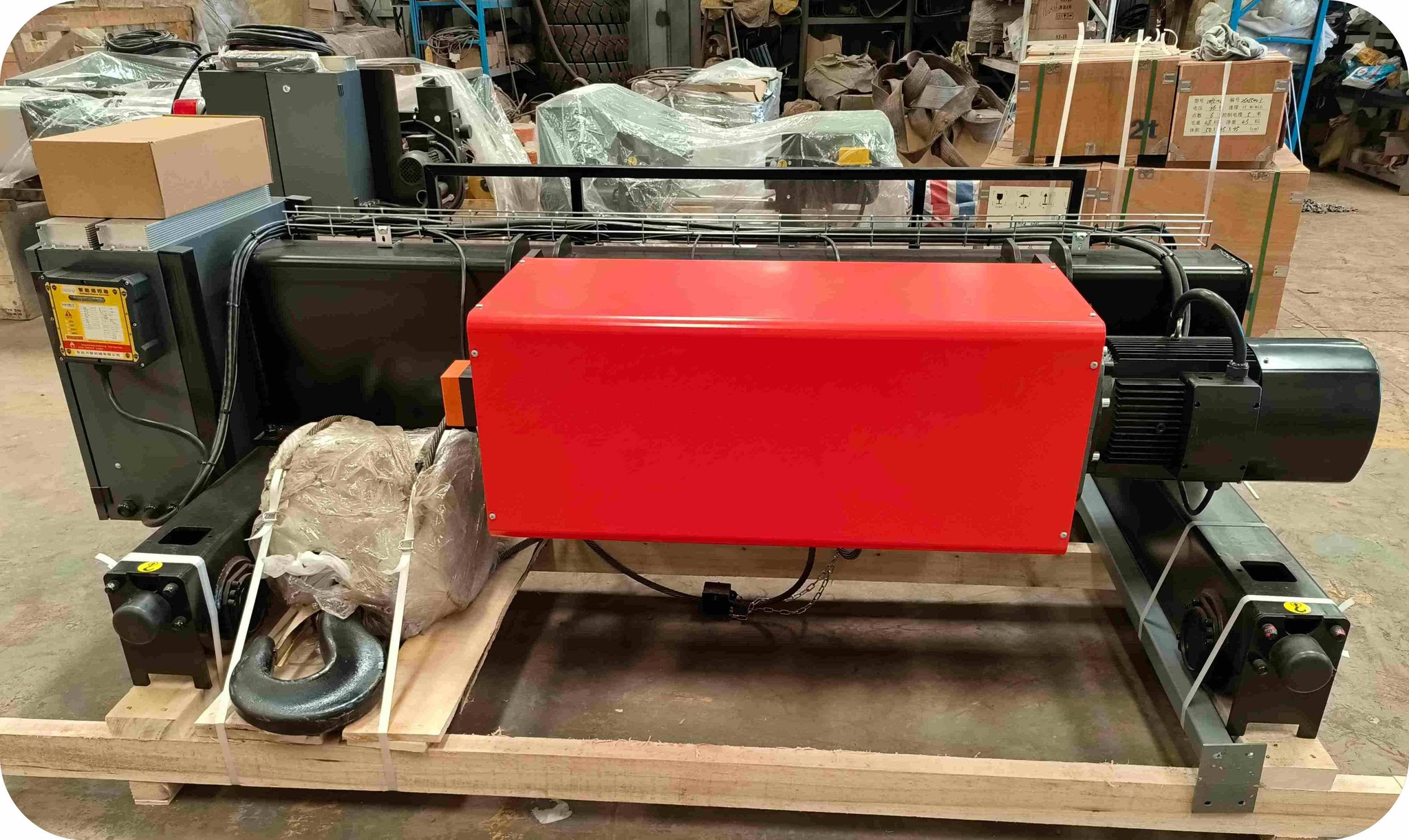 Double beam crane trolley